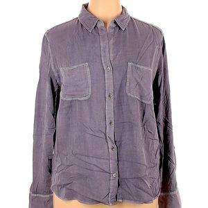 Rock and Republic Full or 3/4 sleeves. Silver buttons plum purple